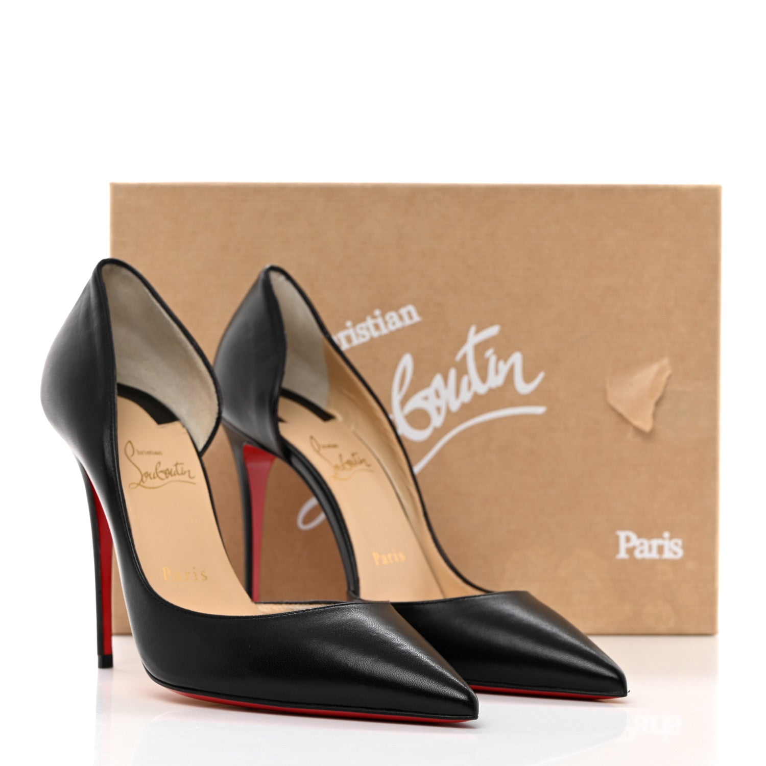 Christian Louboutin Shiny Nappa Iriza 100 Pumps 39 Black 9 of 9