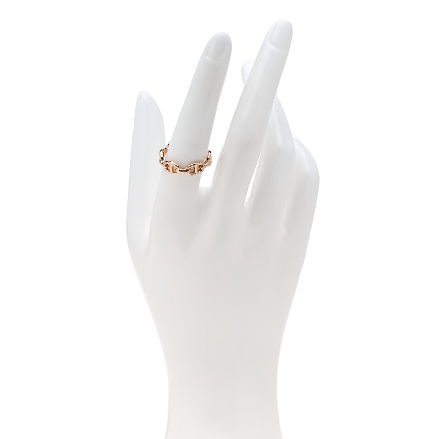 18K Rose Gold PM Chaine d'Ancre Enchainee Ring 56 7.75