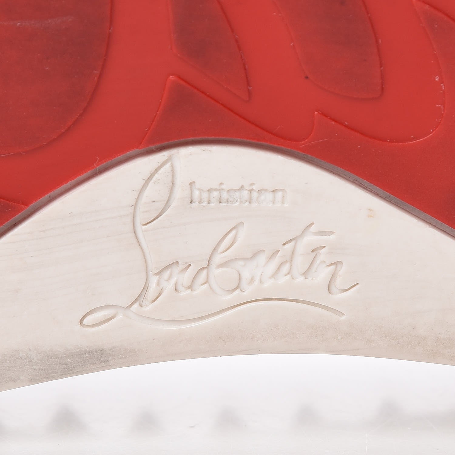 Christian Louboutin Nappa Scallop Embossed Spikes Roller Boat Flat 39 White 8 of 18