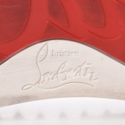 Christian Louboutin Nappa Scallop Embossed Spikes Roller Boat Flat 39 White 8 of 18
