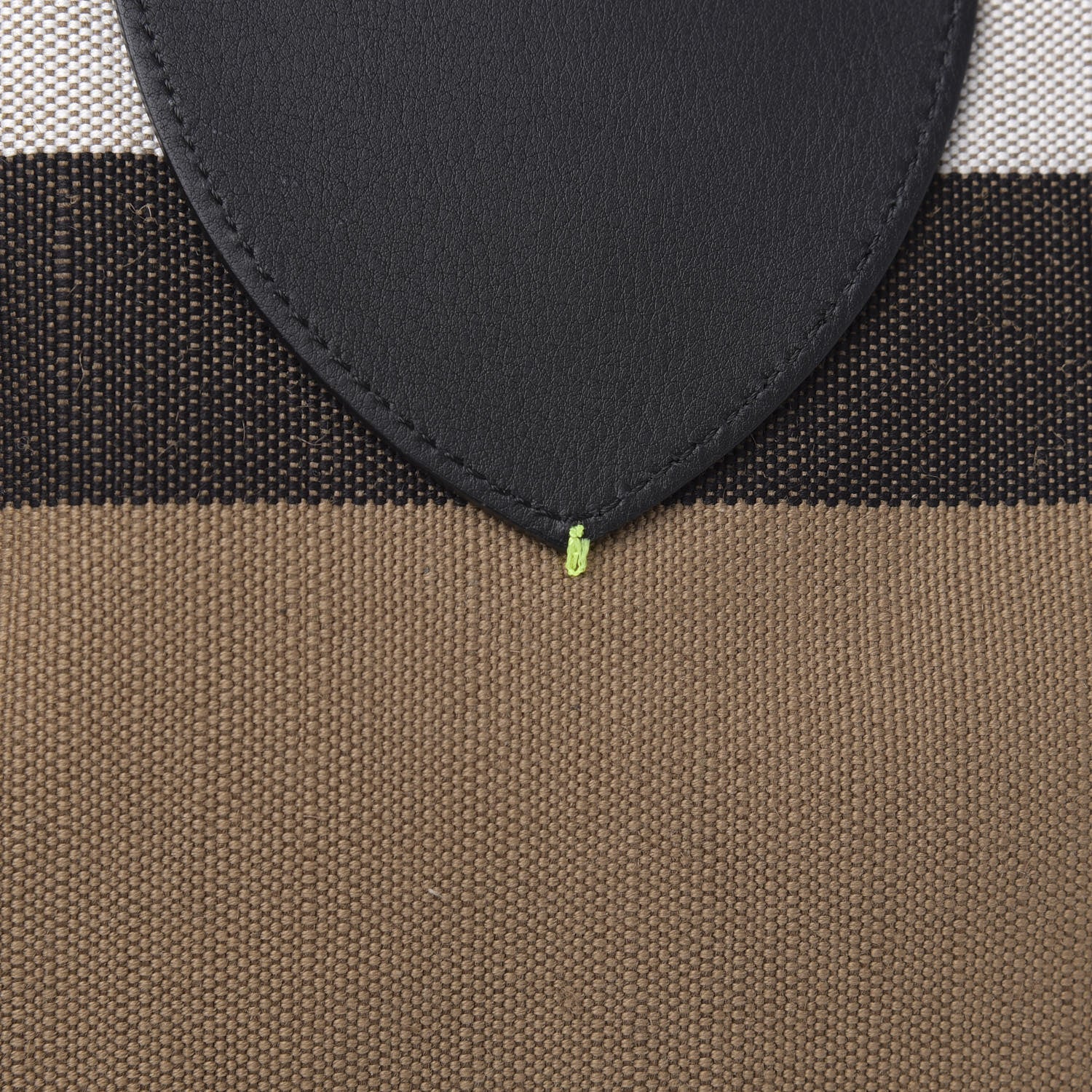 Burberry Canvas Mega Check Extra Large The Giant Reversible Tote Black Neon Yellow 13 of 18