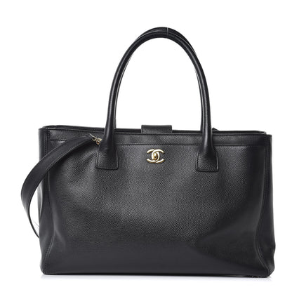 Chanel Calfskin Cerf Executive Shopper Tote Black 1 of 15