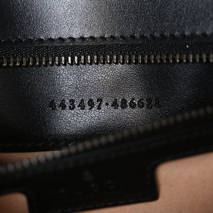 Gucci Calfskin Matelasse Small GG Marmont Shoulder Bag Black 7 of 10
