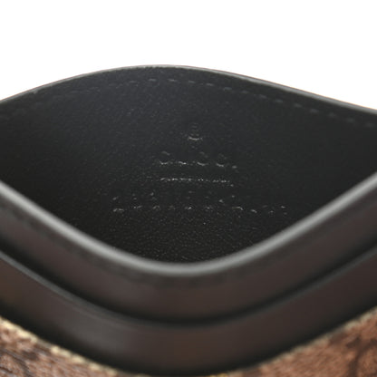 Gucci GG Supreme Monogram Bees Card Holder Black 6 of 6