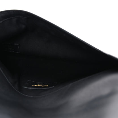Saint Laurent Canvas Striped Uptown Pouch Beige Black 5 of 7
