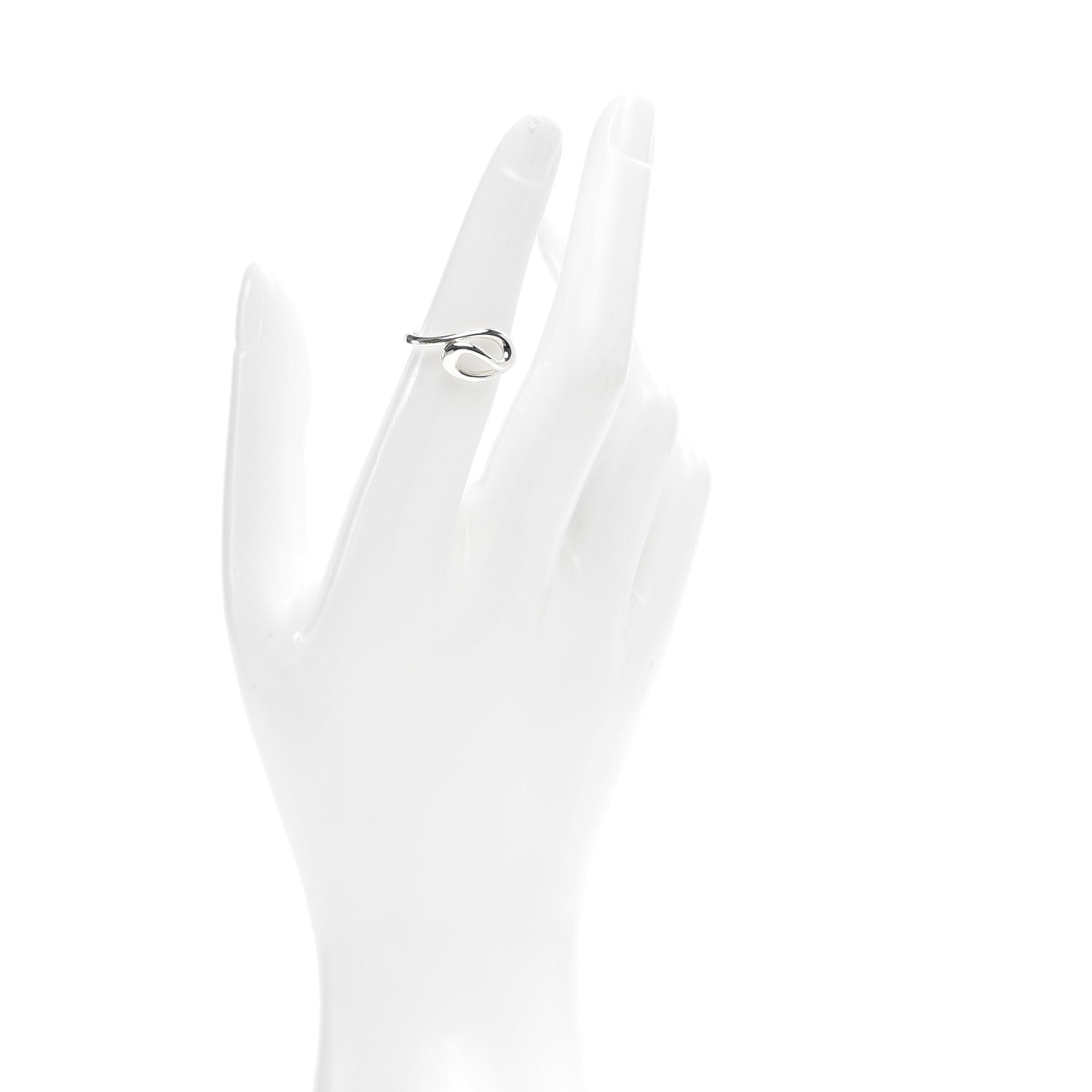 Tiffany Sterling Silver Elsa Peretti Open Wave Ring 51 5.75 2 of 5