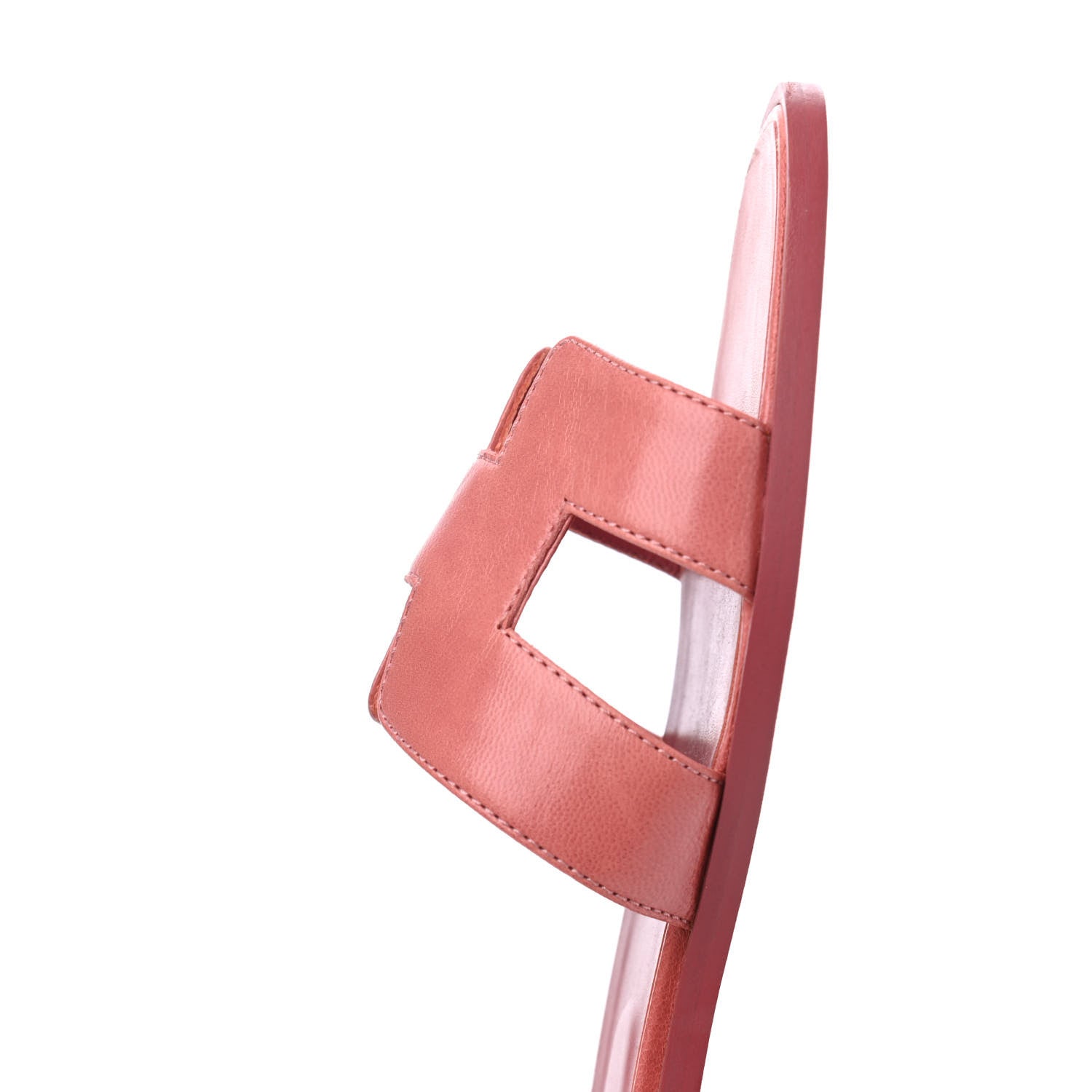 Hermes Chevre Oran Sandals 39.5 Rouge Blush 11 of 14