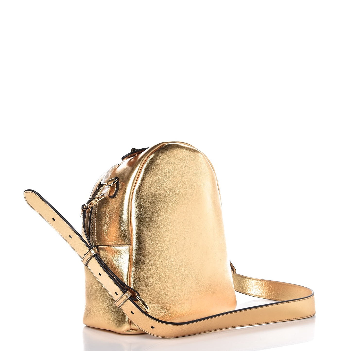 Vitello Catalan Mirror Flowerland Backpack Gold