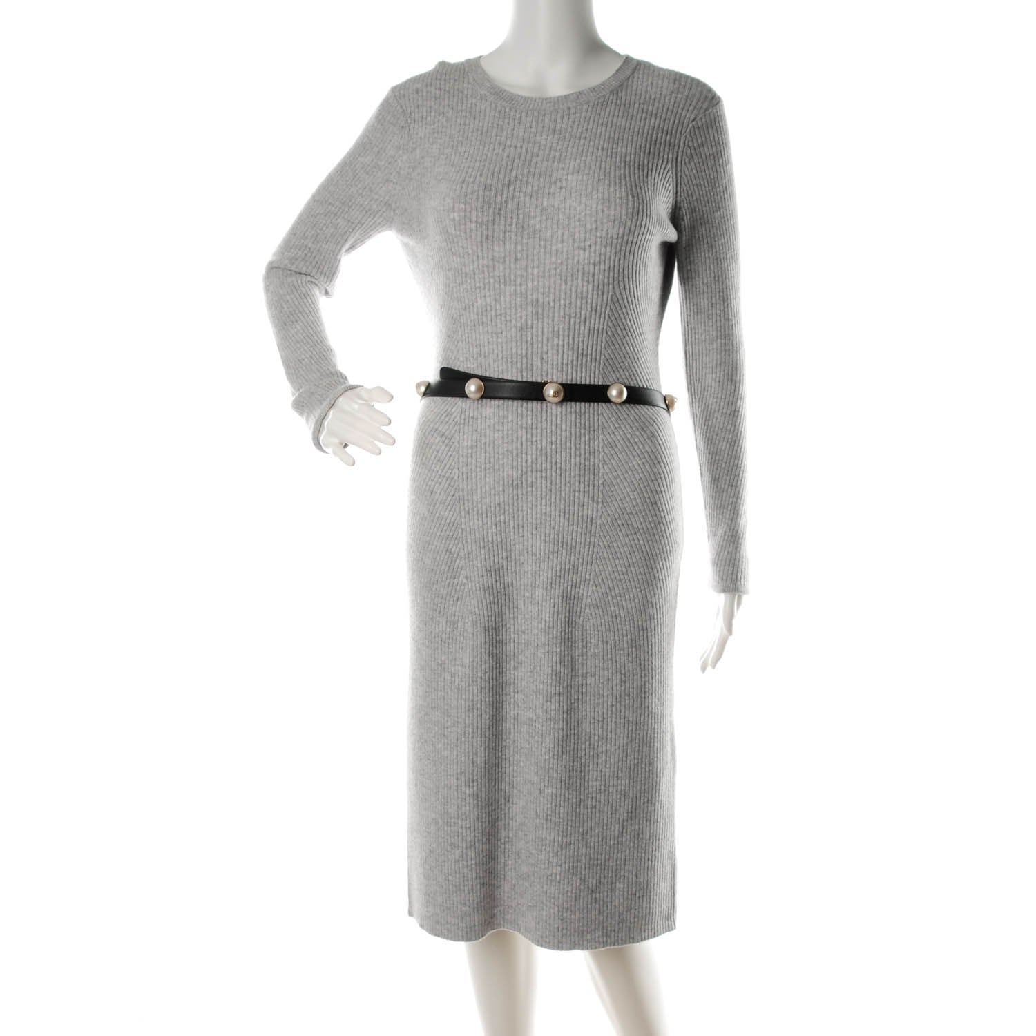 Chanel Calfskin Pearl CC Belt 90 36 Black 2 of 6
