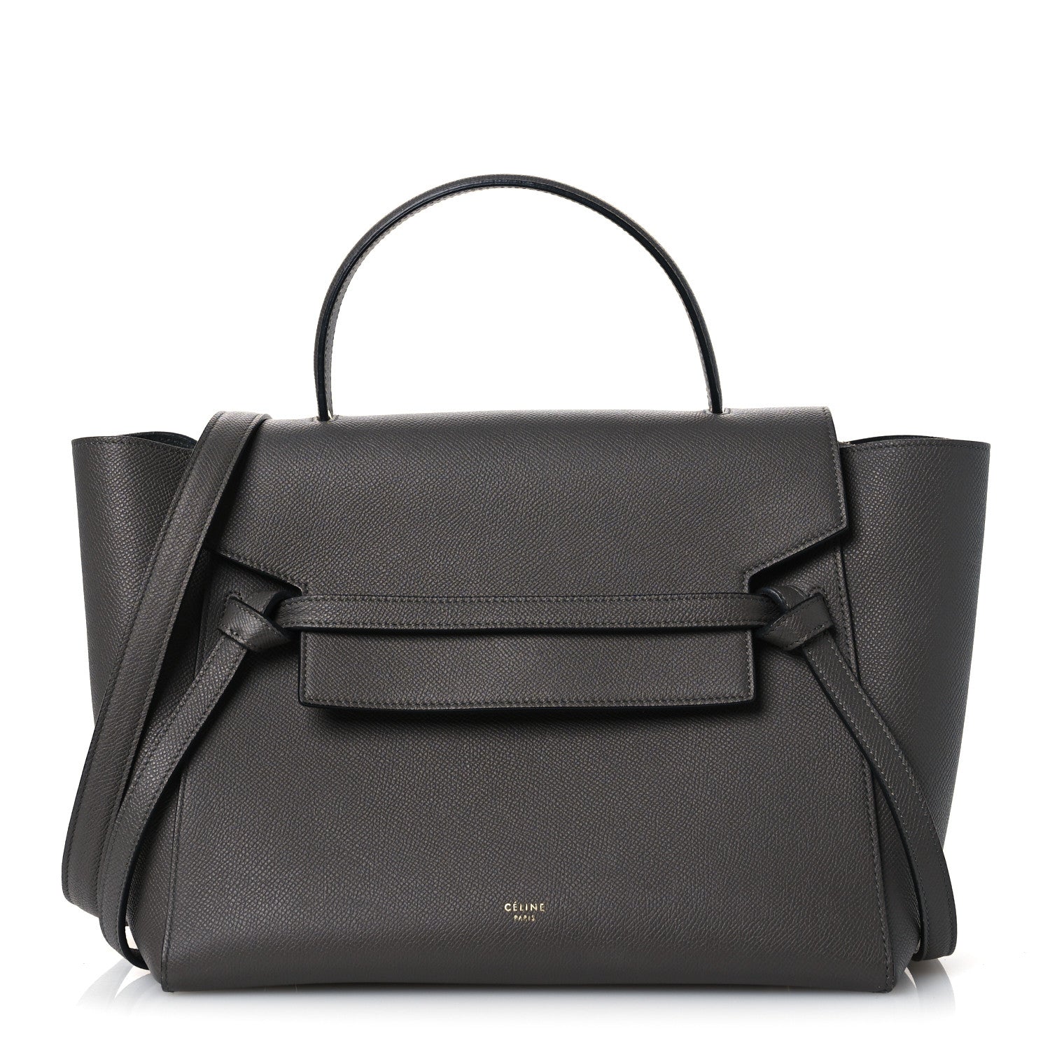 Celine Grained Calfskin Mini Belt Bag Grey Grey 1 of 12