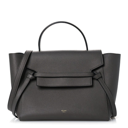 Celine Grained Calfskin Mini Belt Bag Grey Grey 1 of 12