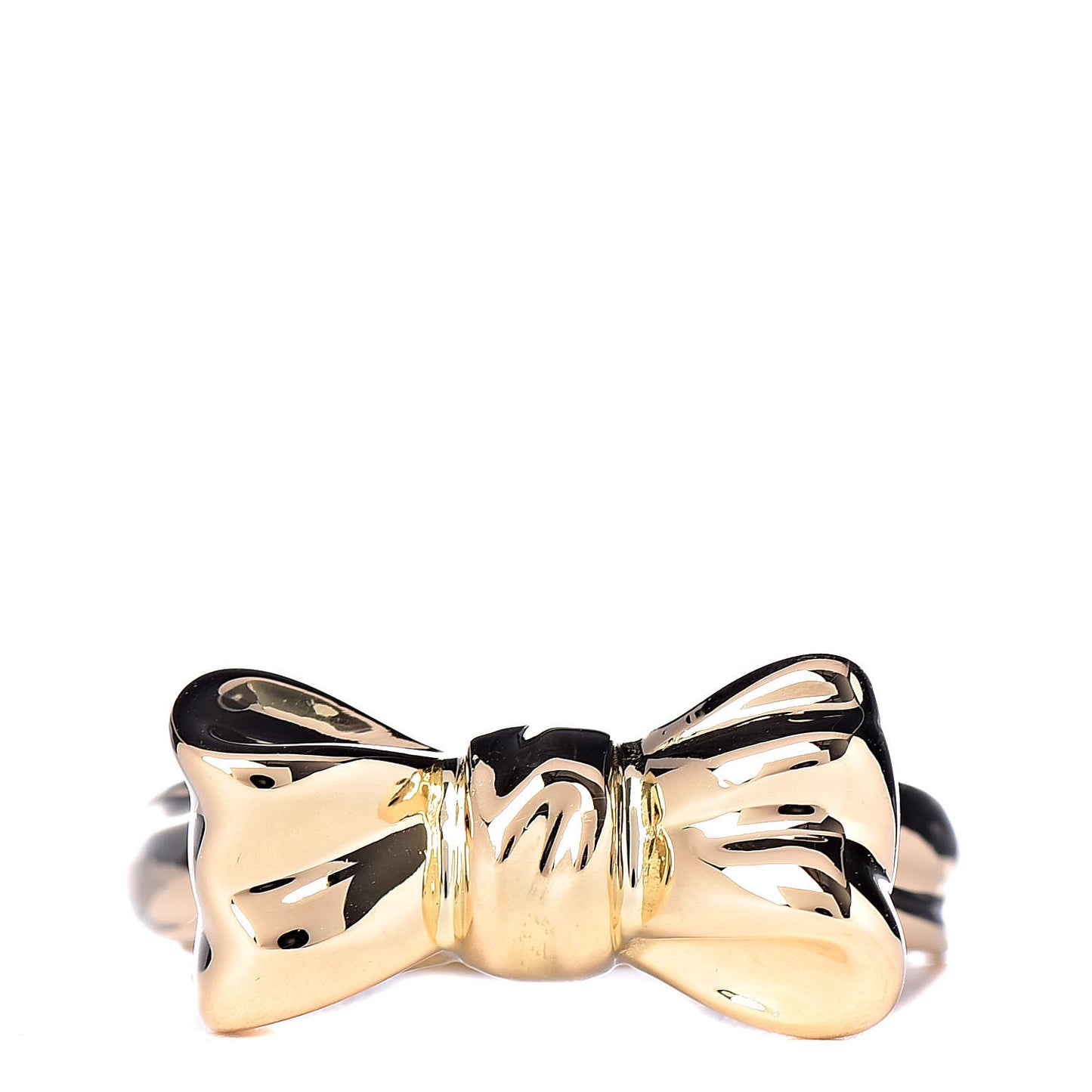 18K Yellow Gold Bow Ring 50 5.5
