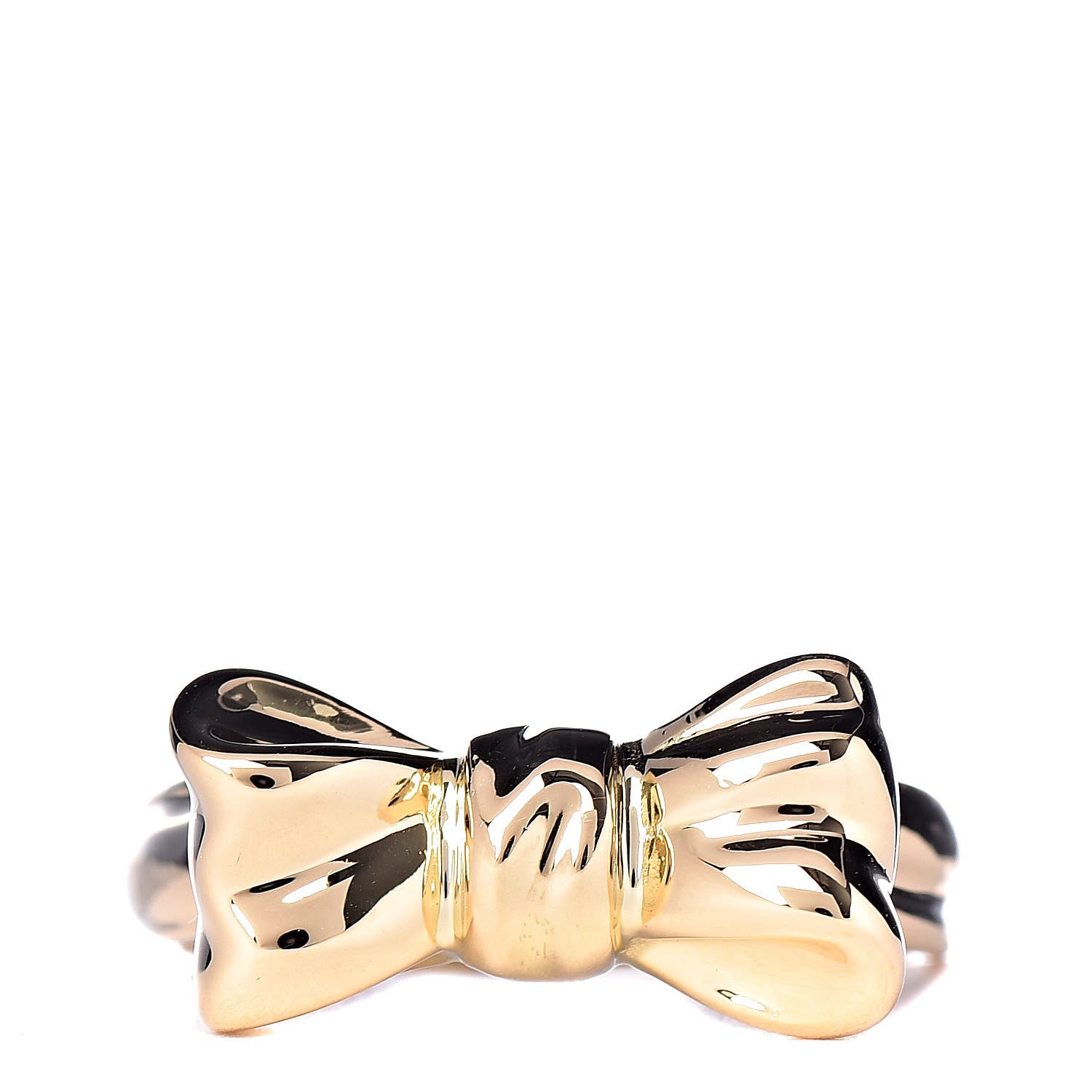 Tiffany 18K Yellow Gold Bow Ring 50 5.5 1 of 6