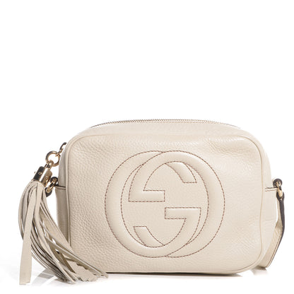 Gucci Pebbled Calfskin Small Soho Disco Bag Off White 1 of 8