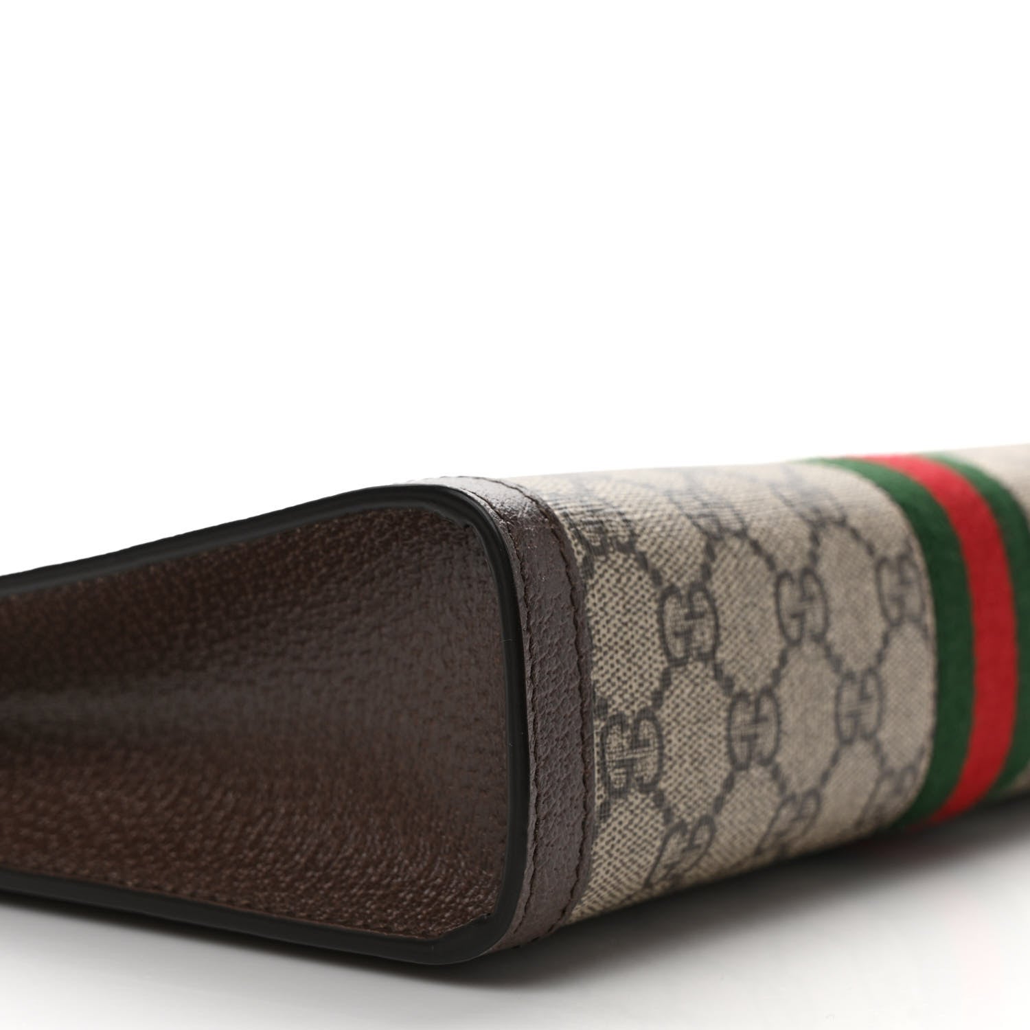 Gucci GG Supreme Monogram Web Ophidia Pouch Brown 8 of 10