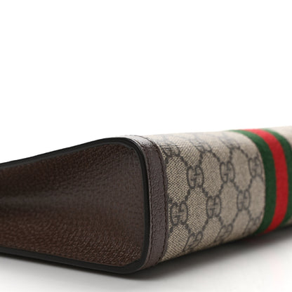 Gucci GG Supreme Monogram Web Ophidia Pouch Brown 8 of 10