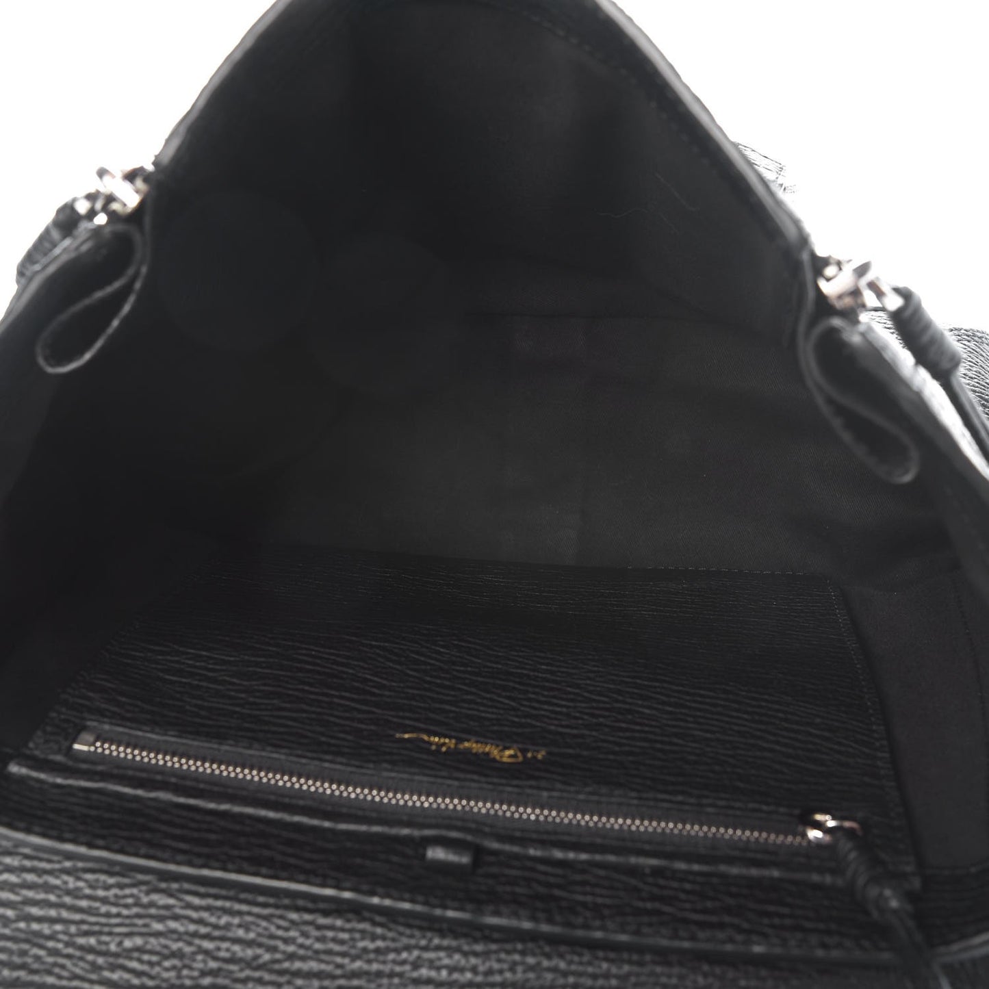 3.1 Textured Calfskin Medium Pashli Satchel Black