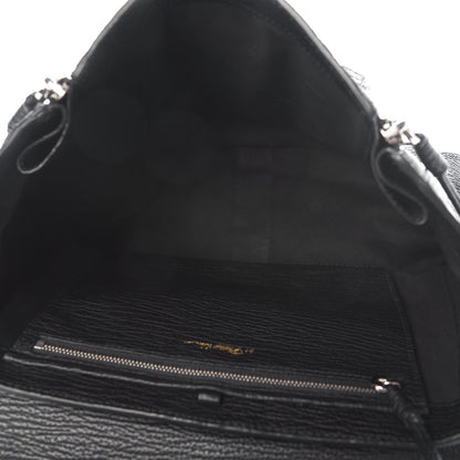 3.1 Phillip Lim 3.1 Textured Calfskin Medium Pashli Satchel Black 6 of 8