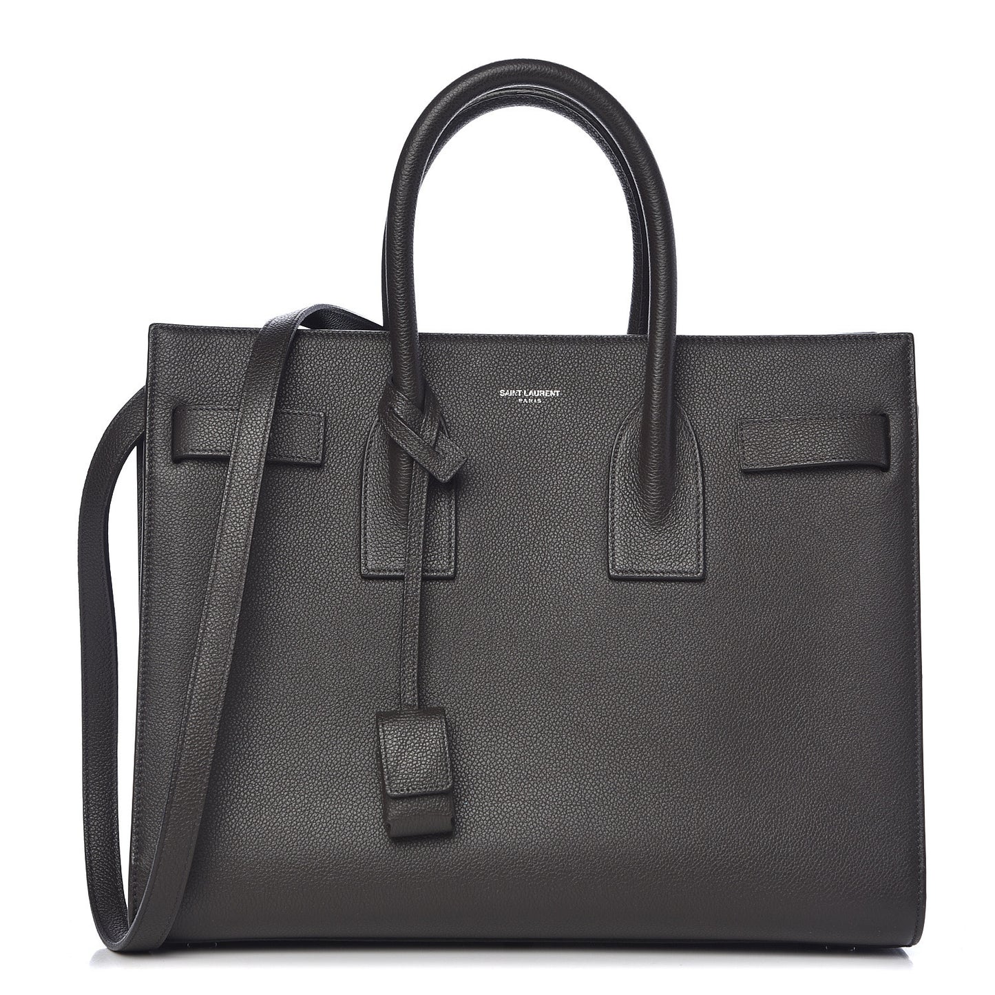 Grained Calfskin Small Sac De Jour Black