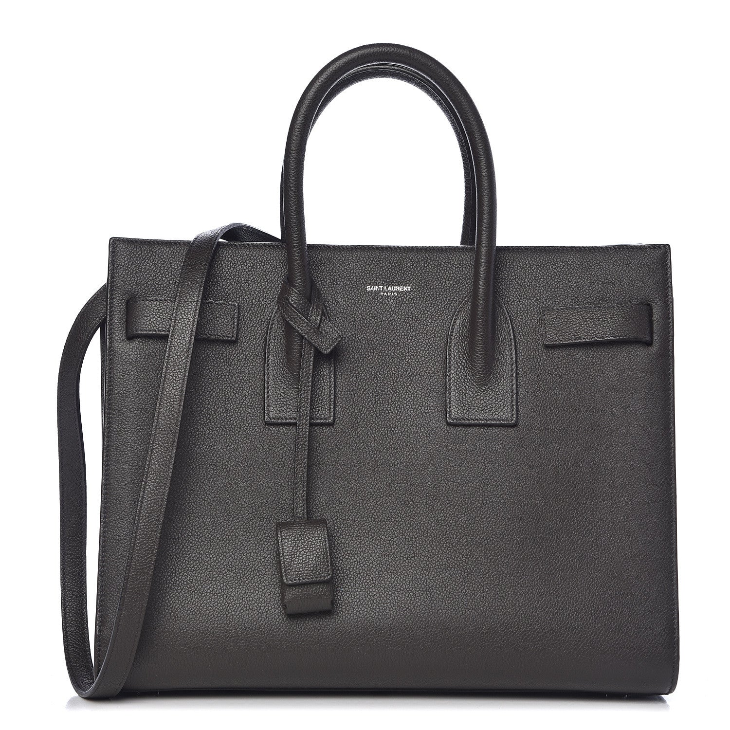 Saint Laurent Grained Calfskin Small Sac De Jour Black 1 of 14