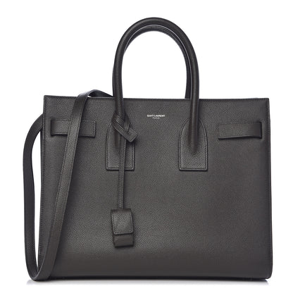 Saint Laurent Grained Calfskin Small Sac De Jour Black 1 of 14