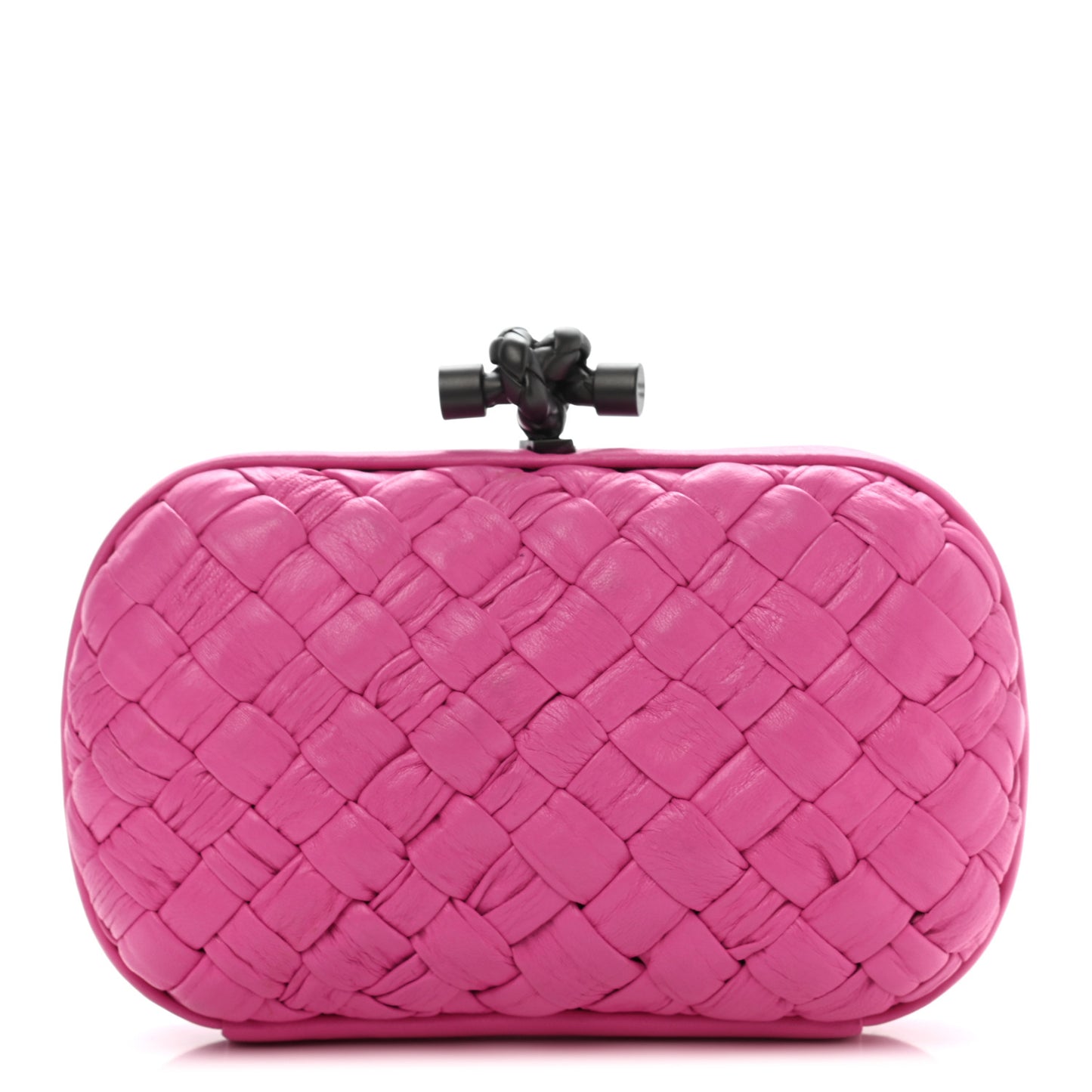 Calfskin Knot Clutch Pink