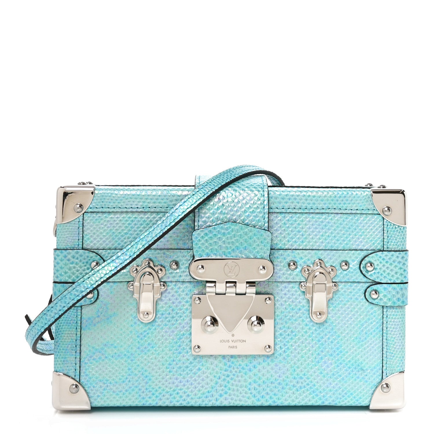 Louis Vuitton Iridescent Karung Petite Malle Blue Petrol 1 of 10