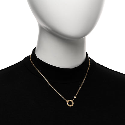 Cartier 18K Yellow Gold 2 Diamond LOVE Necklace 2 of 5