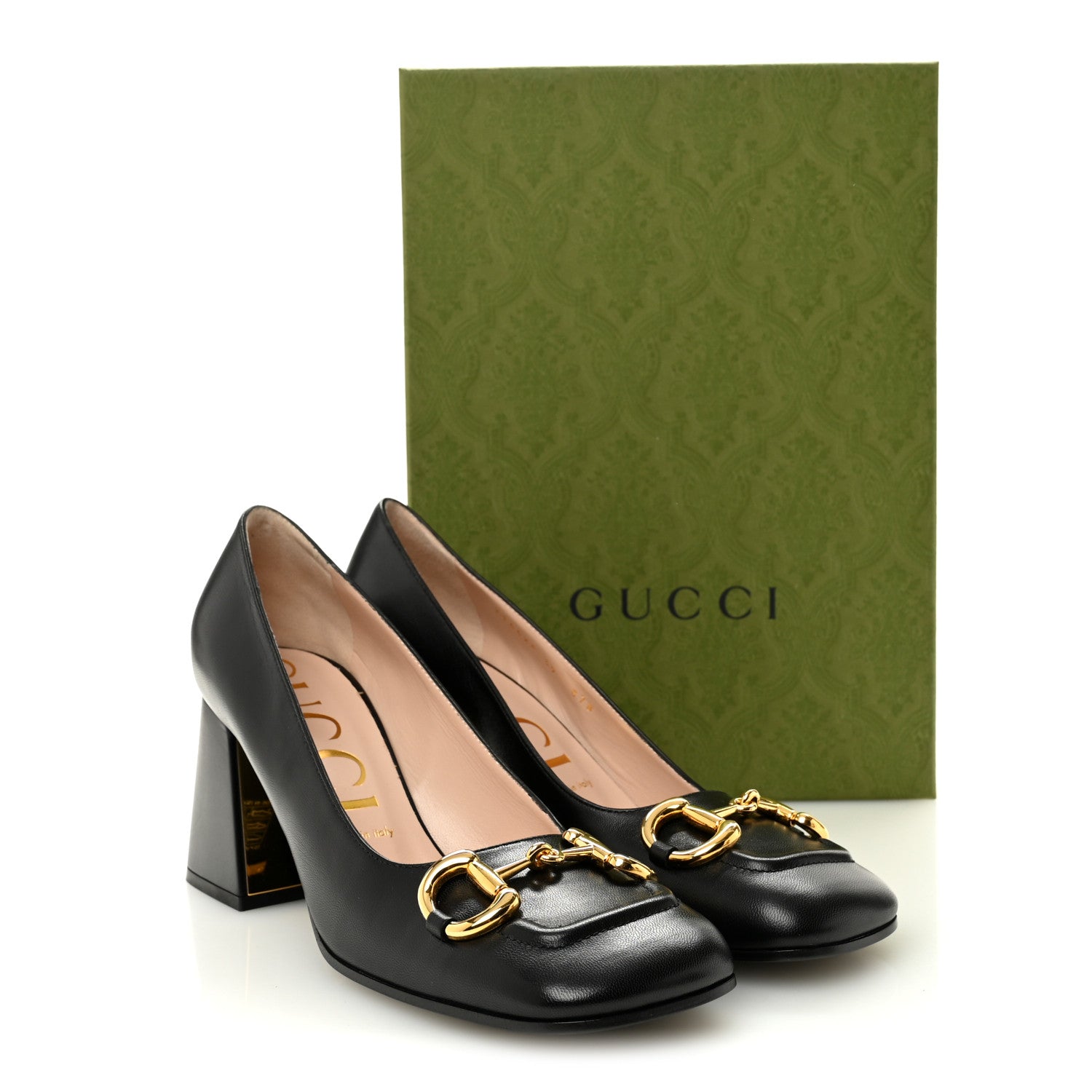 Gucci Malaga Kid Horsebit 75mm Pumps 39 Black 10 of 10