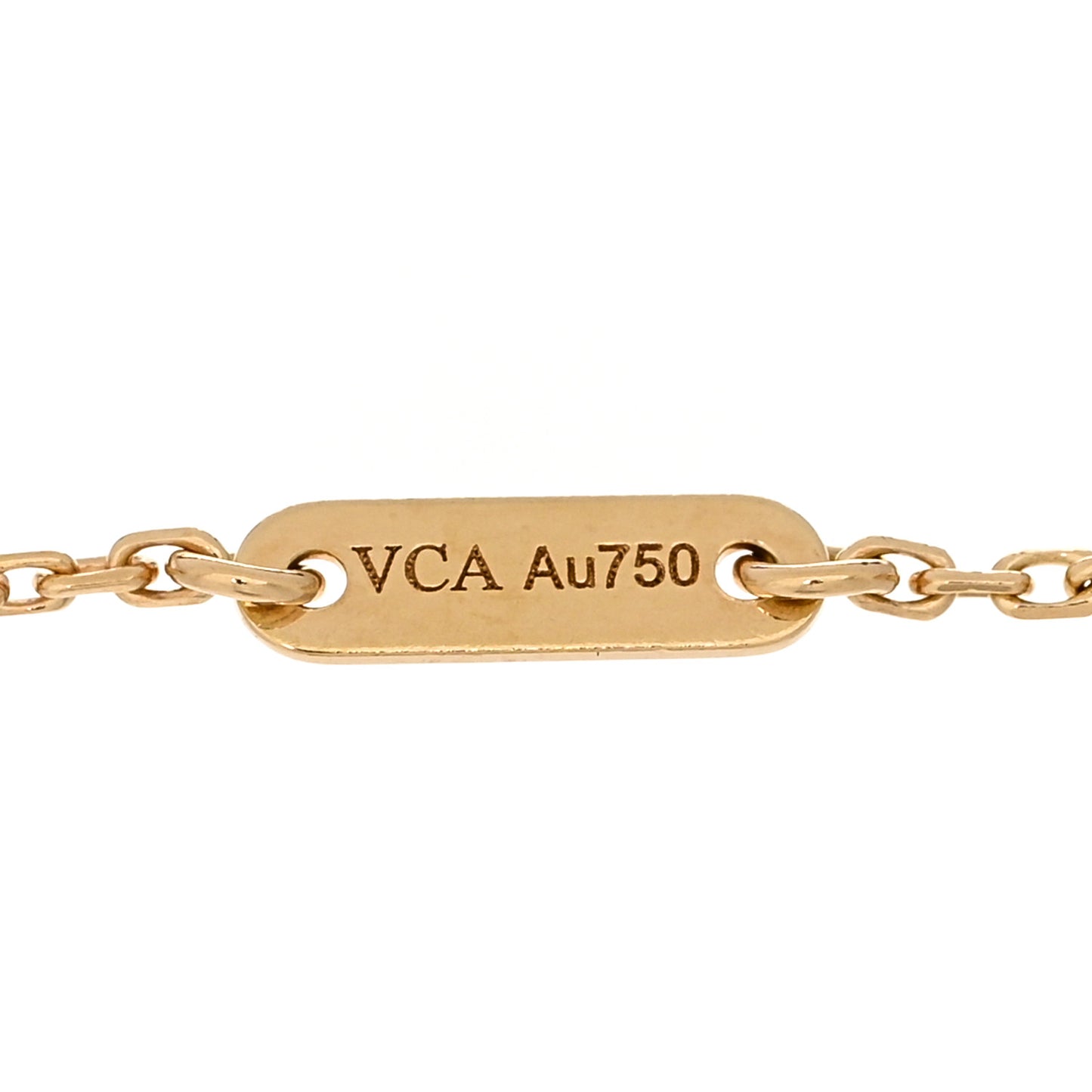 18K Yellow Gold Mother of Pearl Sweet Alhambra Bracelet