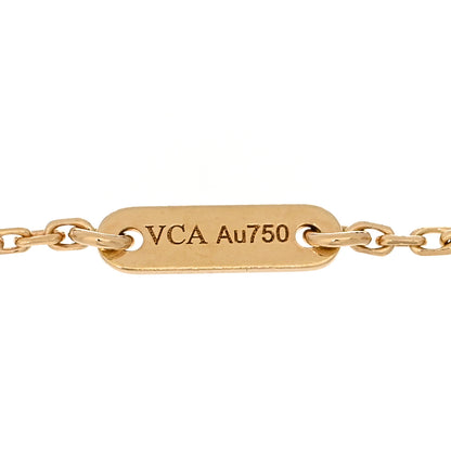 Van Cleef & Arpels 18K Yellow Gold Mother of Pearl Sweet Alhambra Bracelet 4 of 5