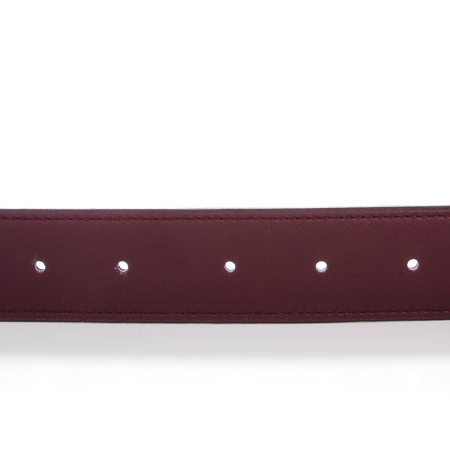 Hermes Epsom Swift 32mm Belt Strap 90 Bleu Electrique Prune 3 of 4