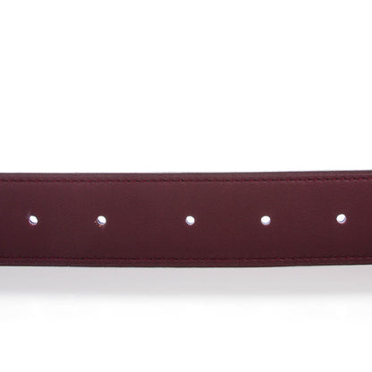 Hermes Epsom Swift 32mm Belt Strap 90 Bleu Electrique Prune 3 of 4