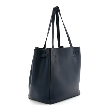 Celine Soft Grained Calfskin Small Belt Cabas Phantom Deep Blue 3 of 11