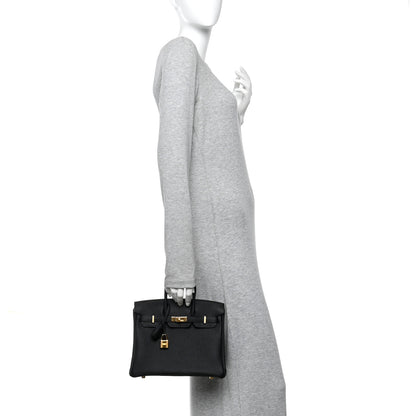 Hermes Togo Birkin 25 Black 3 of 21