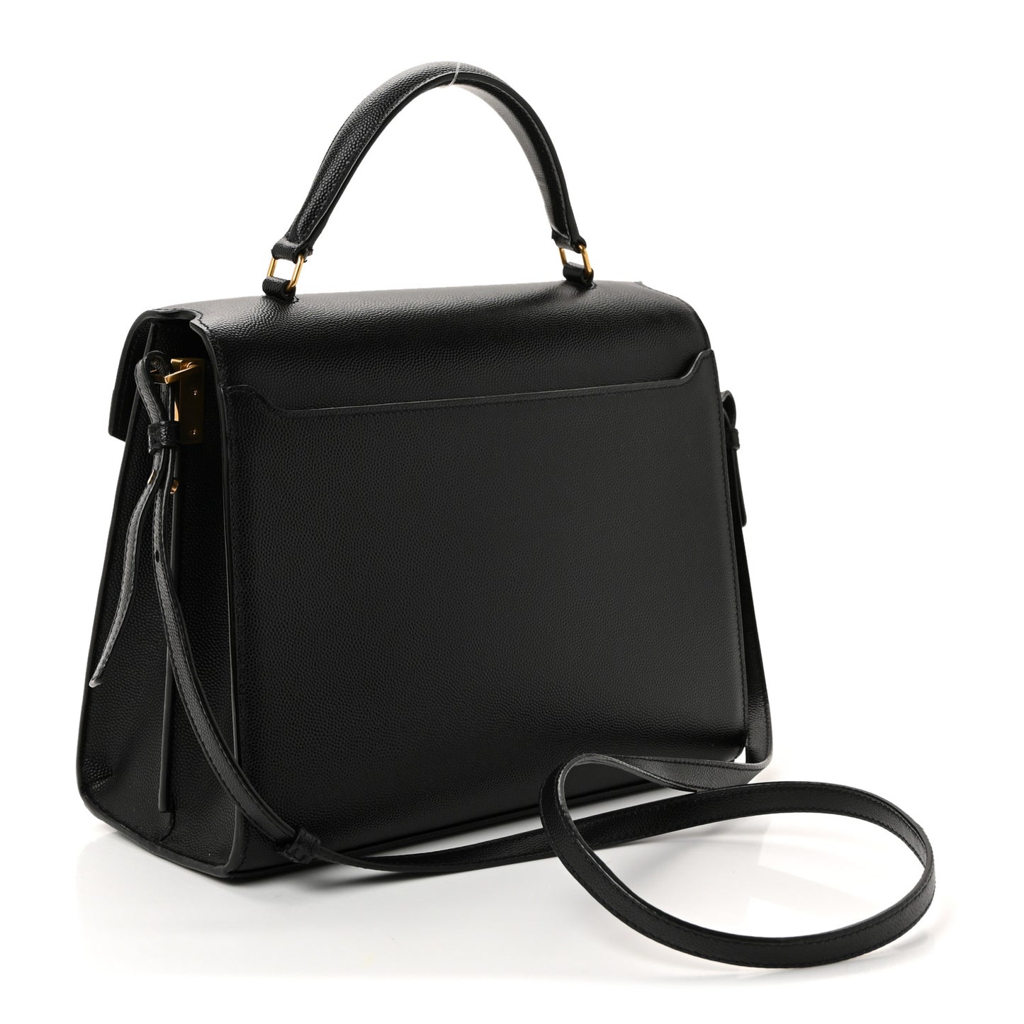 Grain de Poudre Medium Classic Monogram Cassandra Top Handle Black Rouge Legion