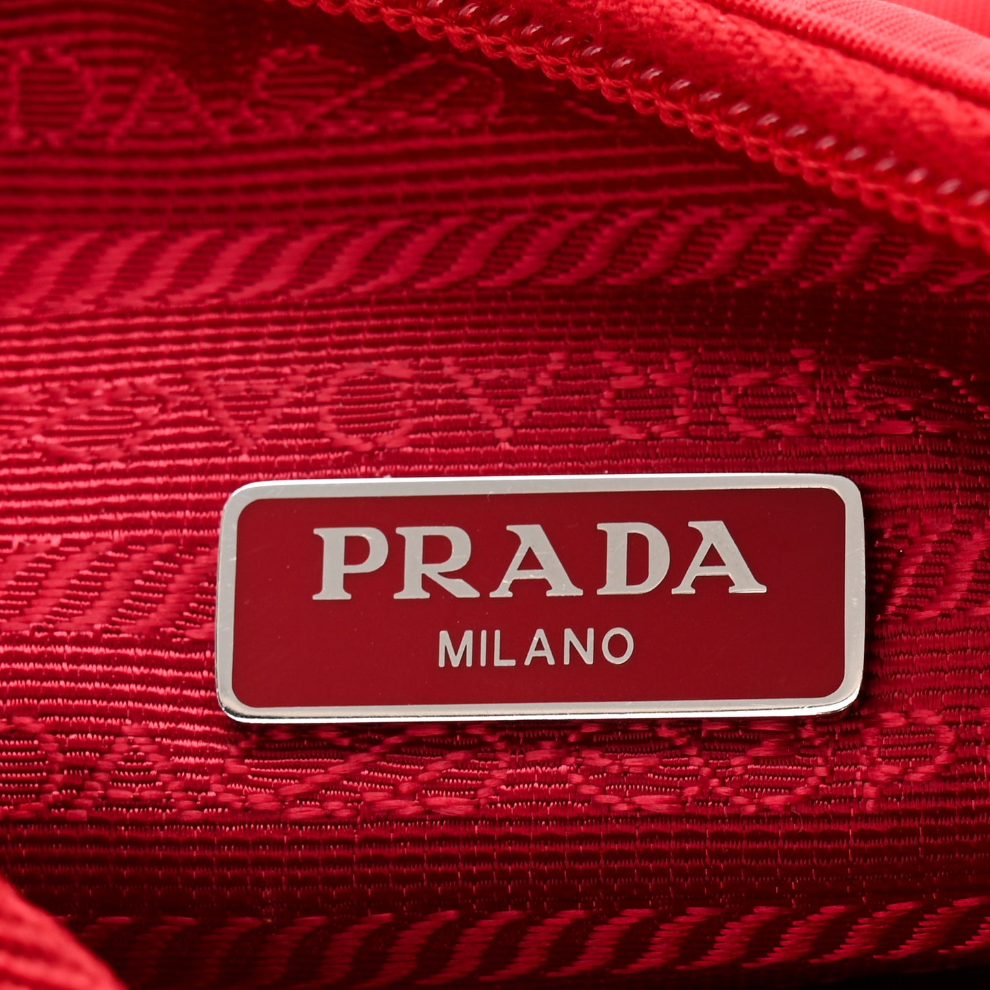 Tessuto Nylon Mini Re-Edition 2000 Bag Rosso