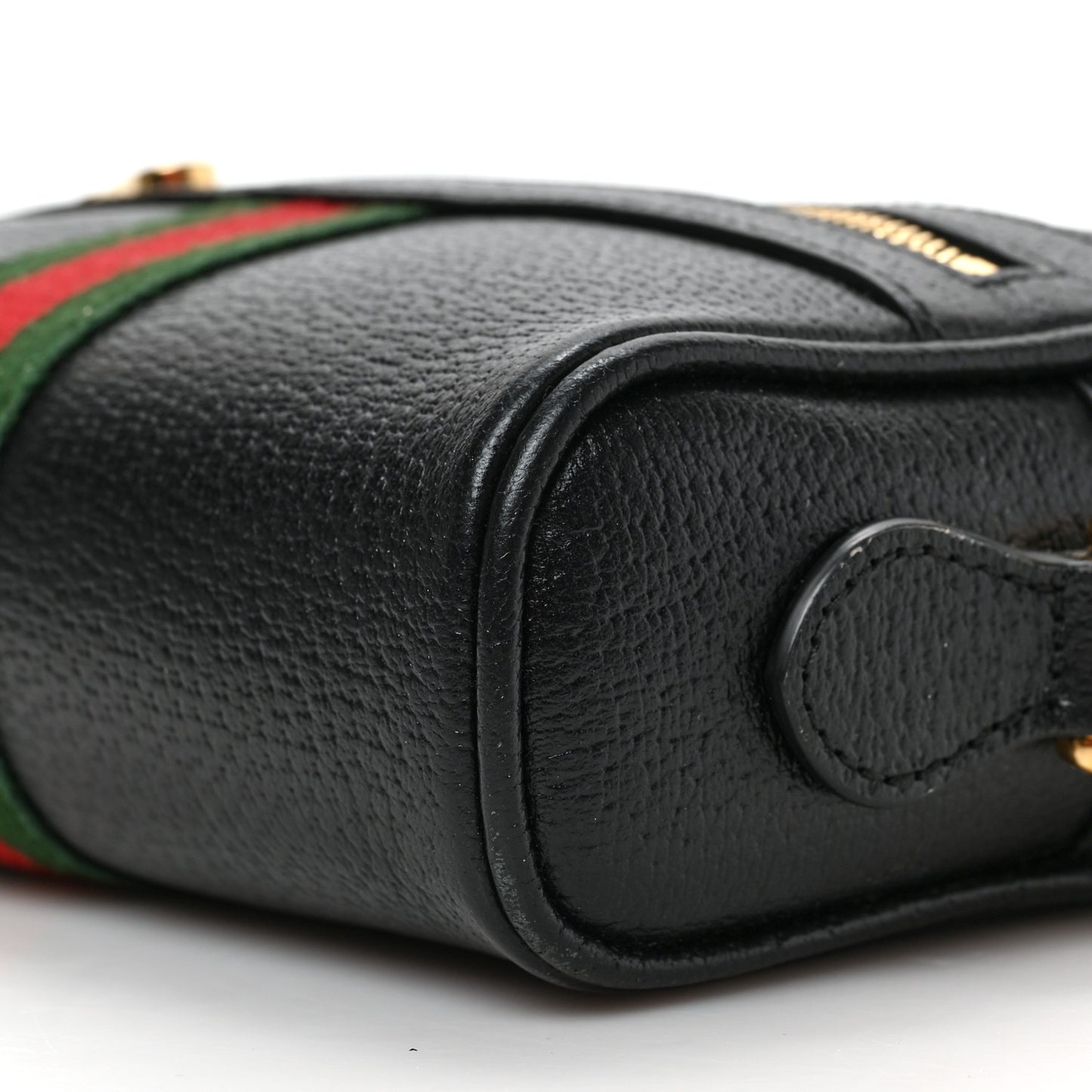 Calfskin Web Mini Ophidia Shoulder Bag Black