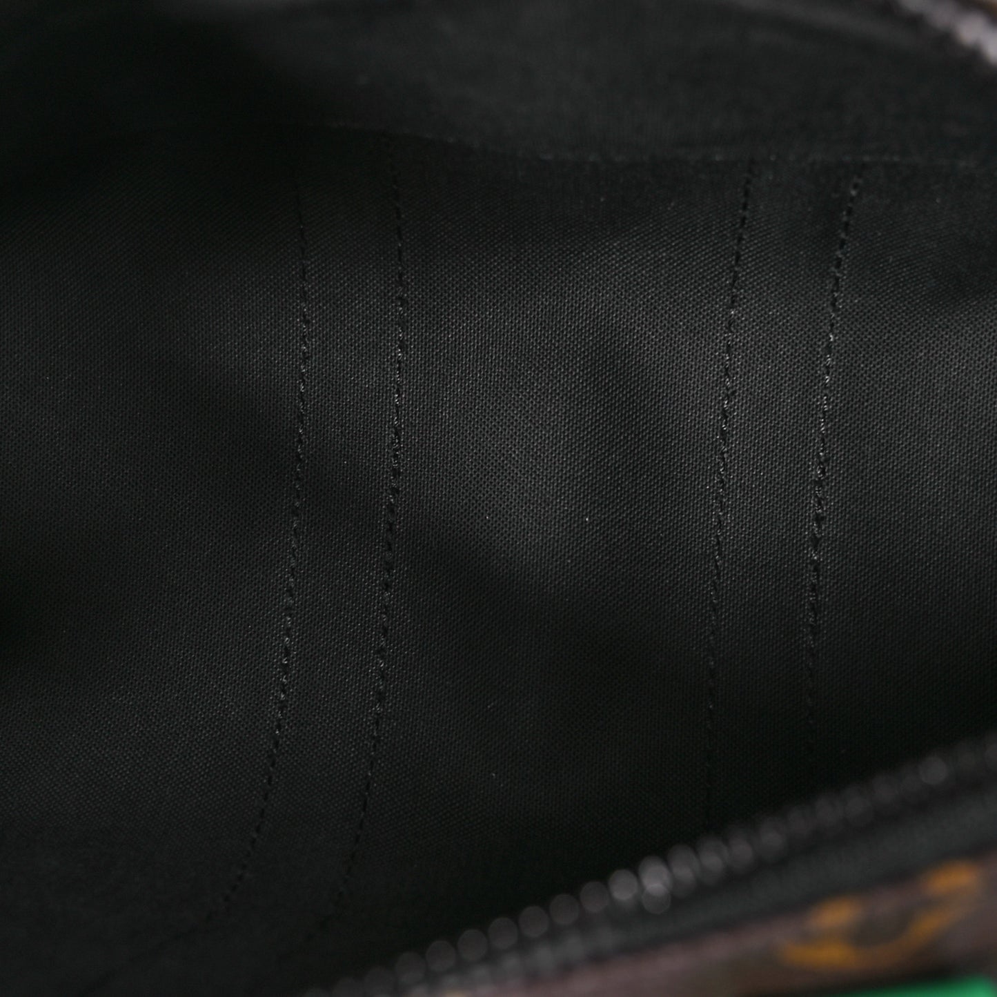 Monogram Macassar Keepall Bandouliere 25 Minty Green