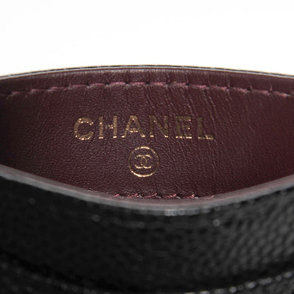 Chanel Caviar Quilted Card Holder Black 6 of 9