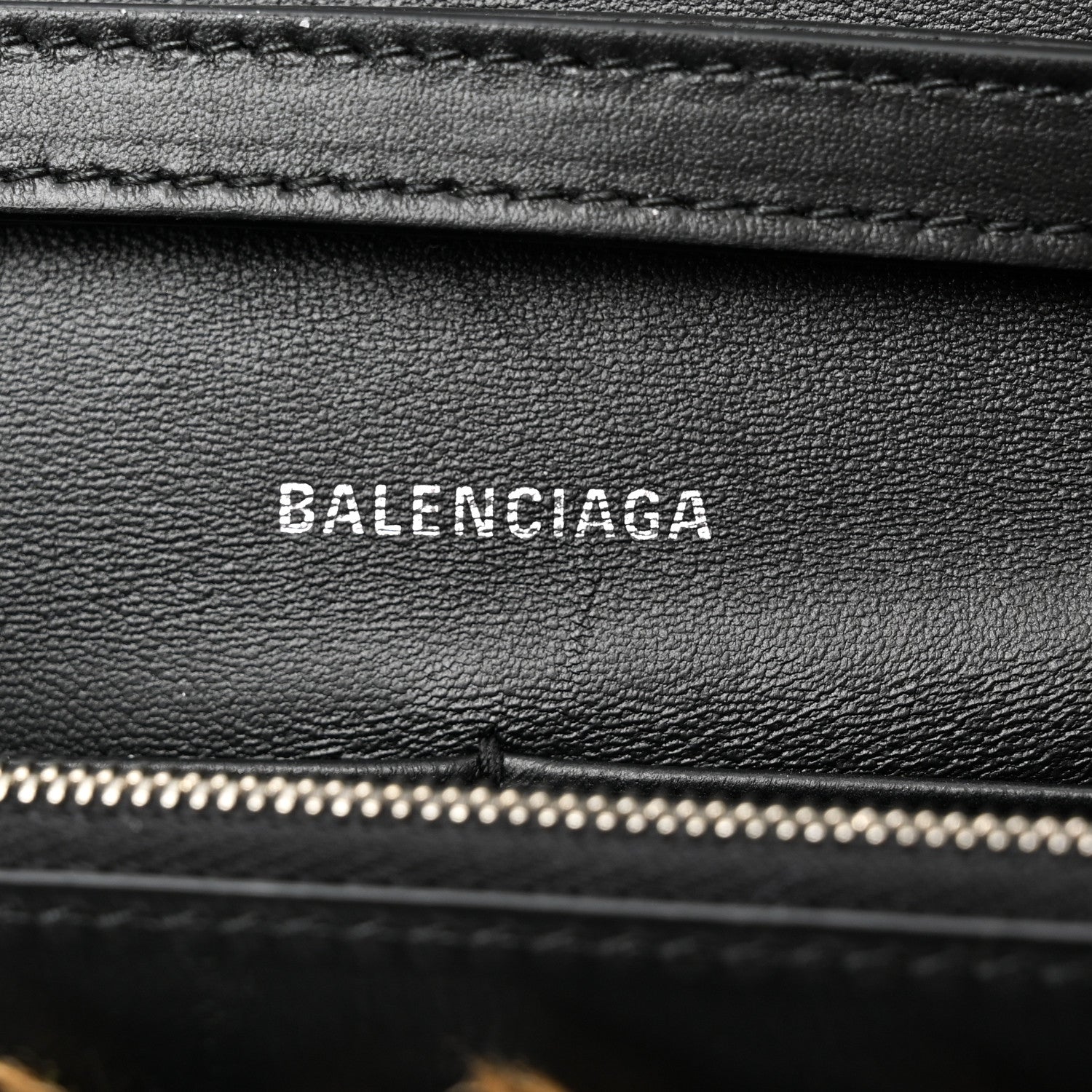 Balenciaga Fleece Leopard Print Hourglass Chain Bag Brown 6 of 11