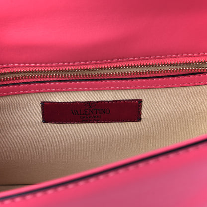 Valentino Garavani Vitello Medium Glam Lock Rockstud Flap Deep Rose 7 of 8