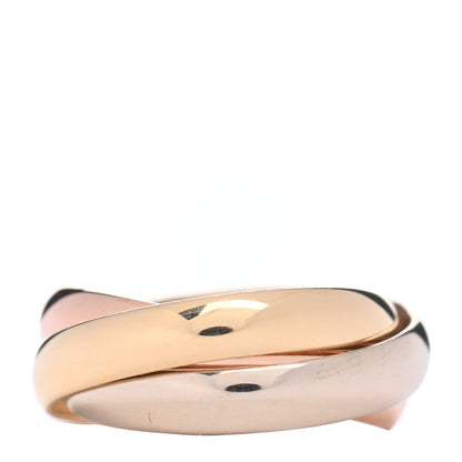 Cartier 18K Pink Yellow White Gold Classic Les Must De Cartier Trinity Ring 48 4.5 3 of 4