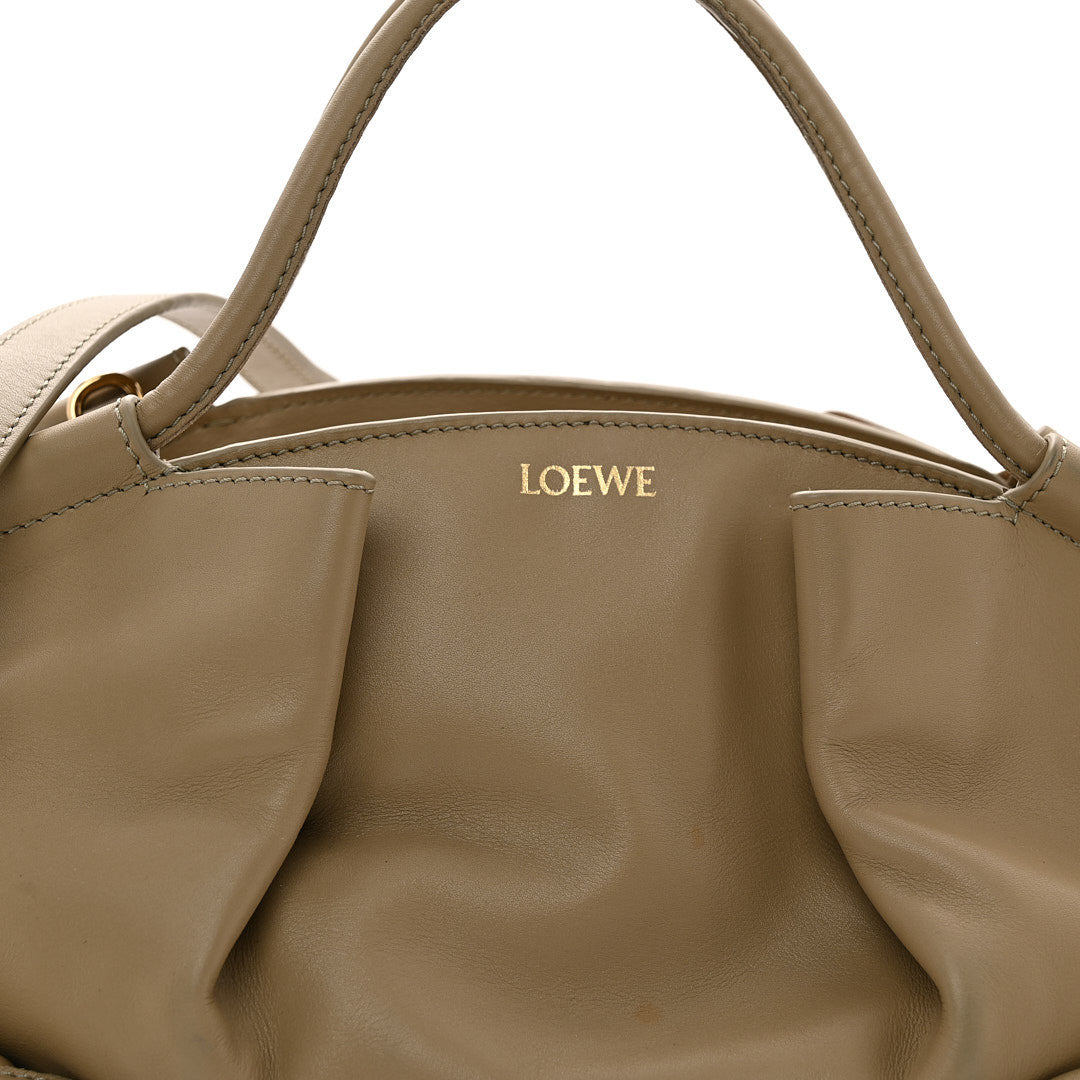 Loewe Shiny Nappa Calfskin Small Paseo Bag Clay Green 1913325
