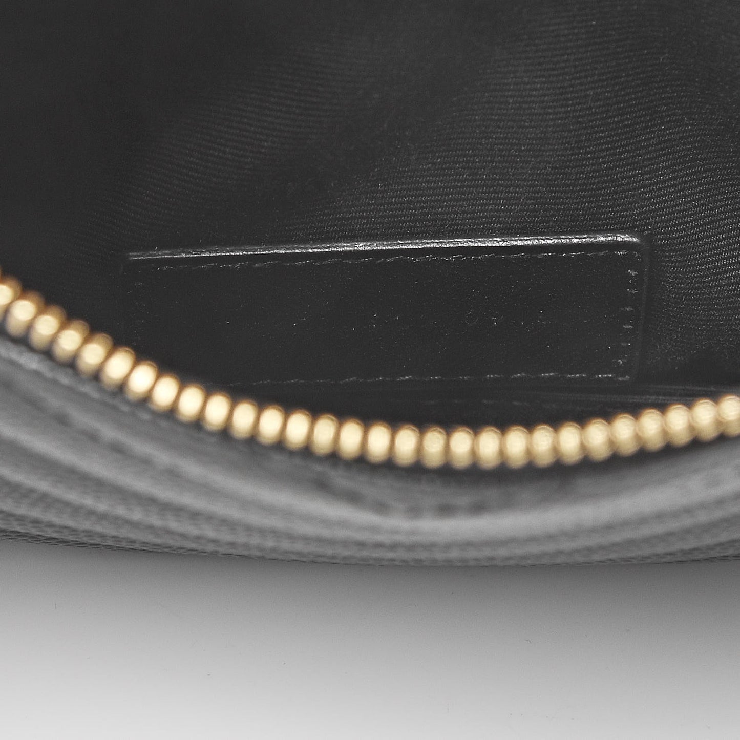 Grain De Poudre Chevron Monogram Bill Pouch Black