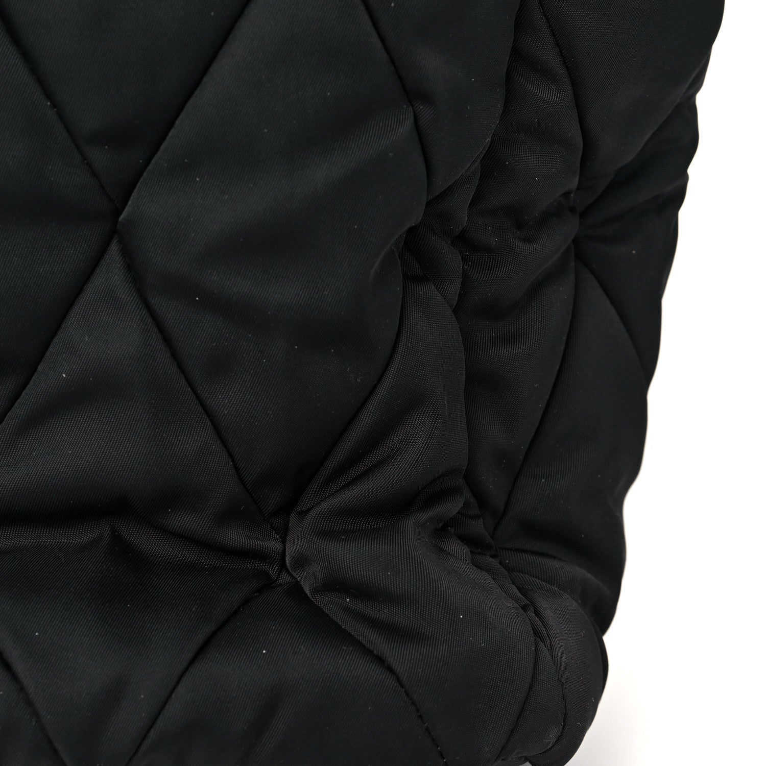 Prada Tessuto Nylon Quilted Shopping Tote Black 9 of 10