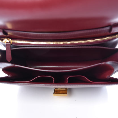 Celine Box Calfskin Medium Classic Box Flap Bag Burgundy 5 of 11