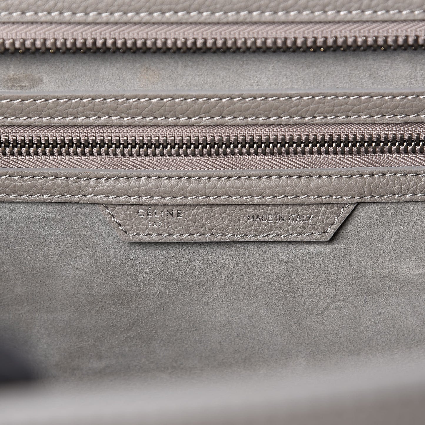 Drummed Calfskin Mini Luggage Souris