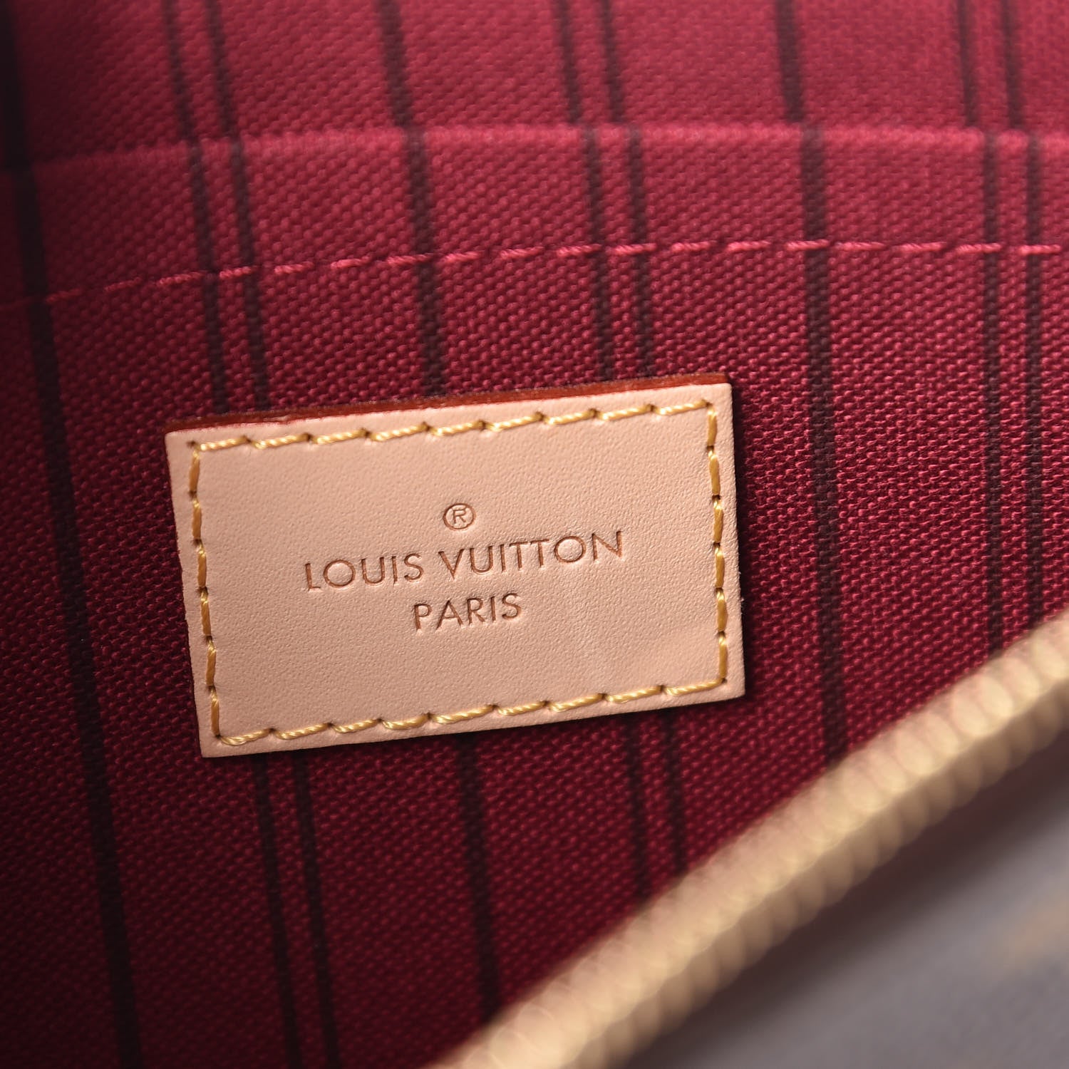 Louis Vuitton Monogram Neverfull MM GM Pochette Fuchsia 6 of 9