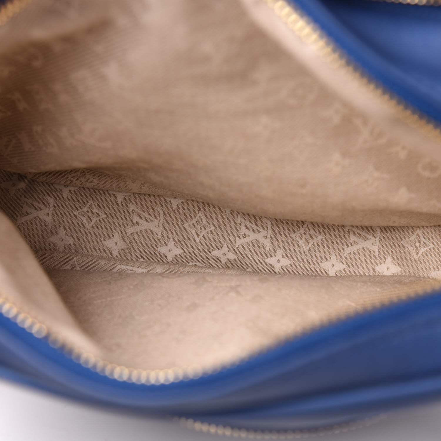 Louis Vuitton Supple Calfskin Paname Take Off Flight Bag Blue 7 of 11